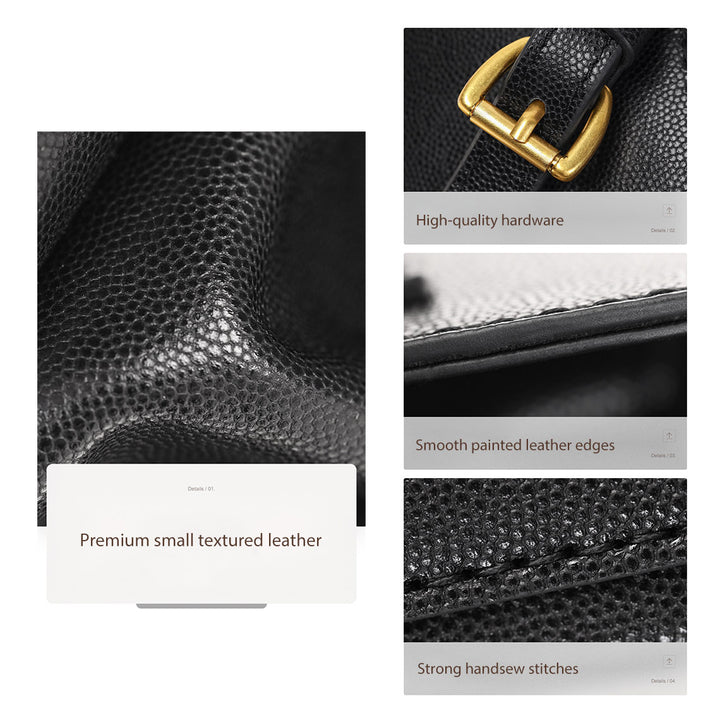 POPSEWING® Top Grain Leather Black Backpack DIY Kit