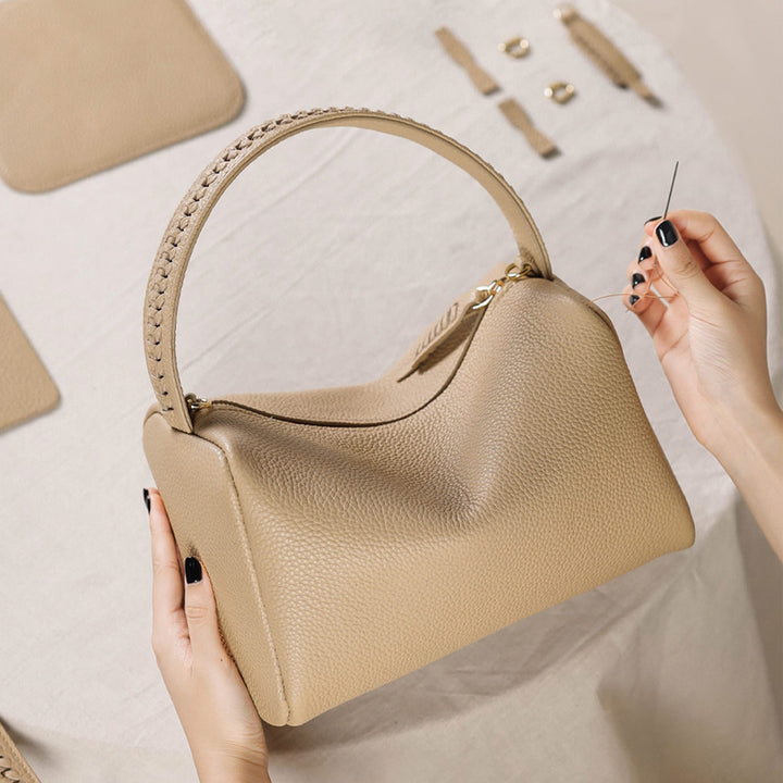 POPSEWING™トップグレインレザーデザインピローバッグDIYキット