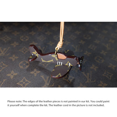 Monogram Leather Keychain Charm Handmade | DIY Gift Ideas - POPSEWING®