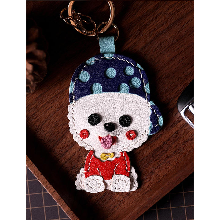 Bichon Dog Keychain | Cute Design Keychain DIY Kits - POPSEWING®