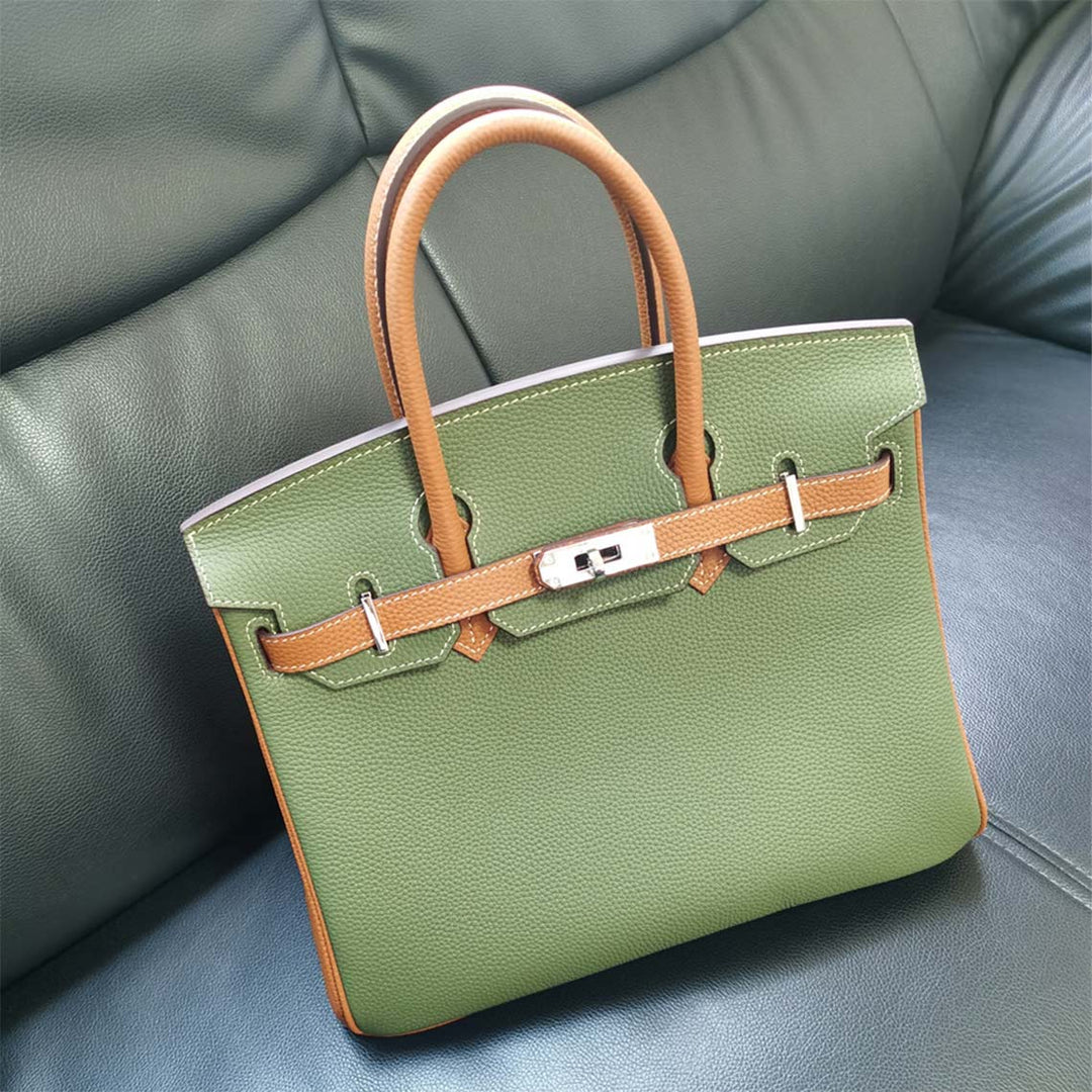 Top Grain Leather Inspired Birk Handbag