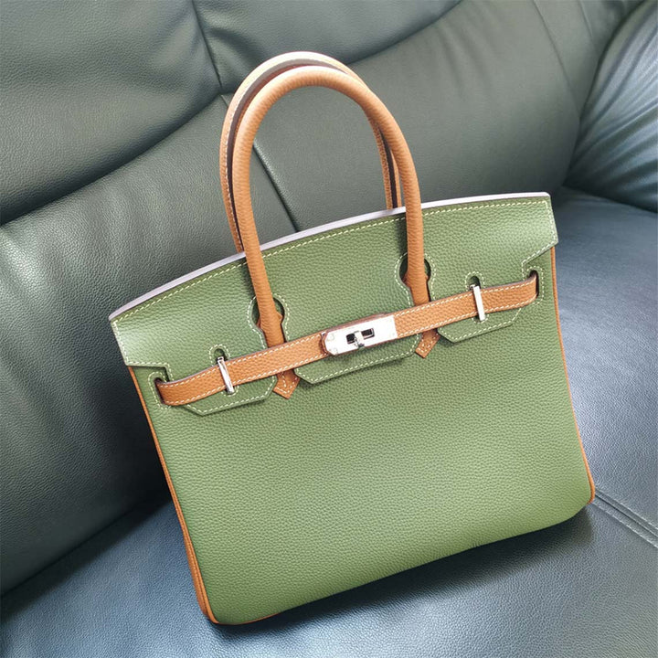 Top Grain Leather Inspired Birk Handbag