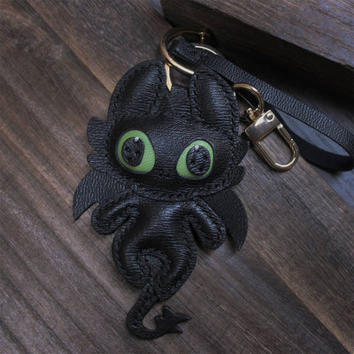 POPSEWING® Sheep Leather Toothless Dragon Keychain DIY Kits
