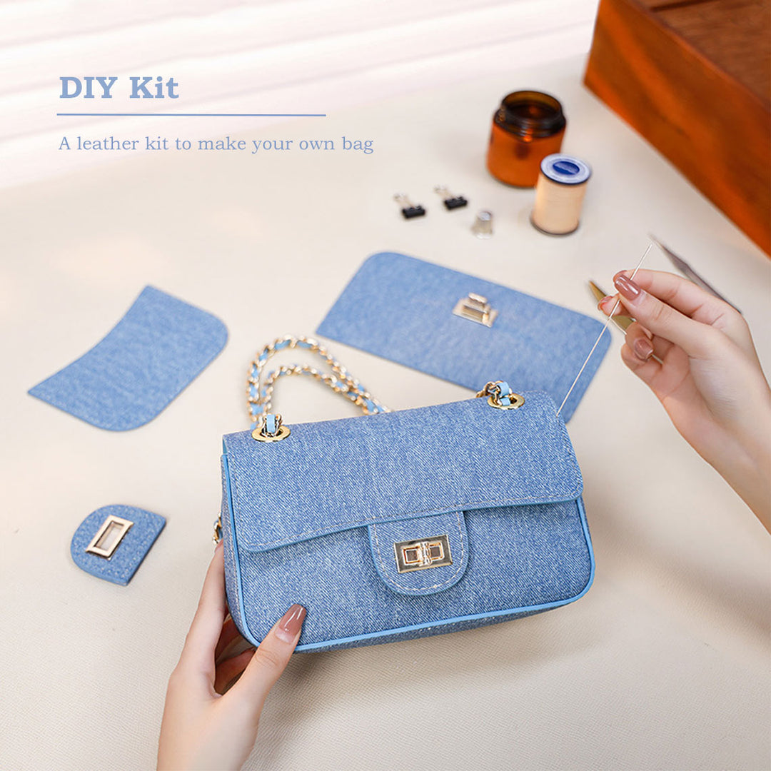 POPSEWING® Leather Denim Small Chain Bag DIY Kits