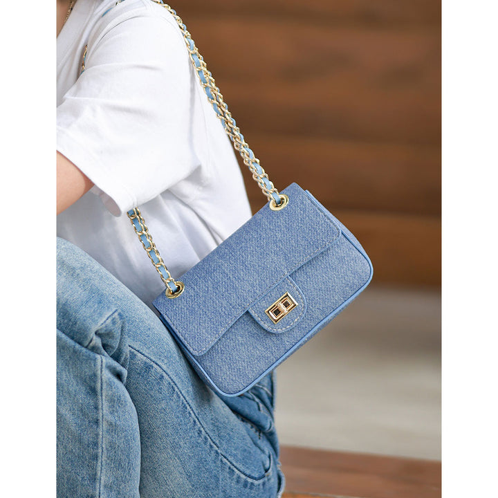 POPSEWING® Leather Denim Small Chain Bag DIY Kits