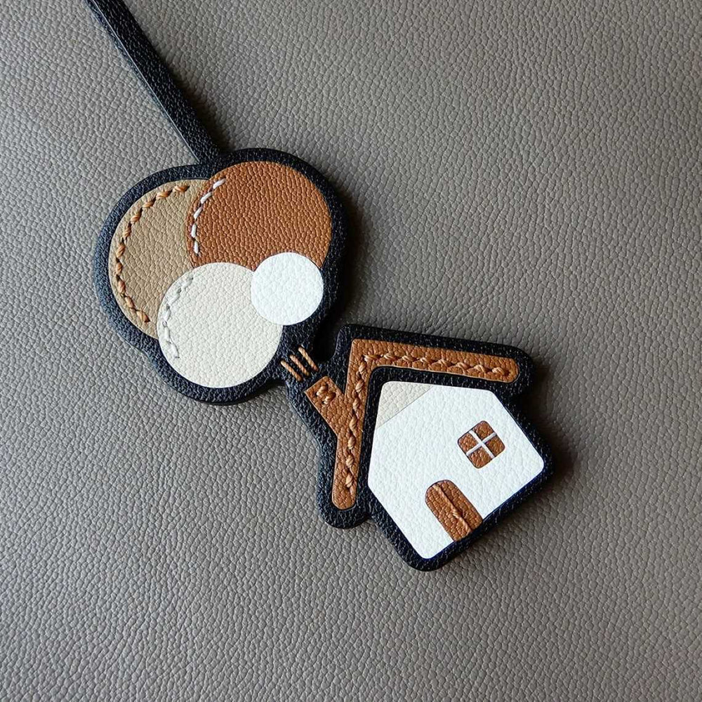 DIY Handmade Bag Charm | Sheep Leather House Charm Unique Gifts - POPSEWING®