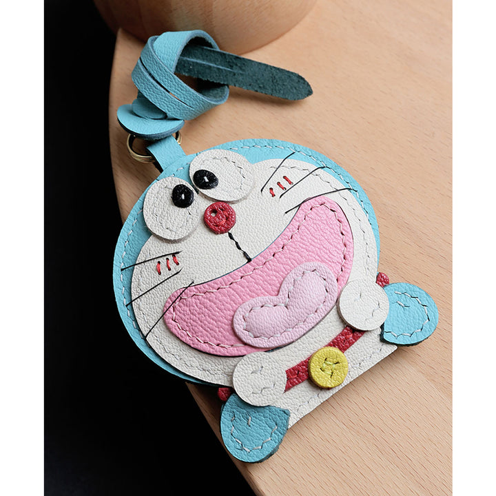 Leather Cute Bag Charm & Keychain | Handmade Leather Crafts