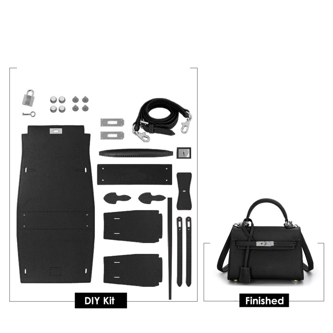 POPSEWING® Top Grain Leather Large Kelli Bag DIY Kit