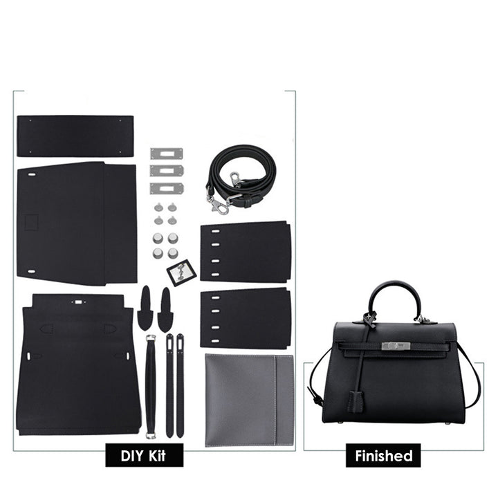 POPSEWING® Top Grain Leather Large Kelli Bag DIY Kit