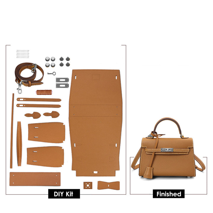 POPSEWING® Top Grain Leather Large Kelli Bag DIY Kit