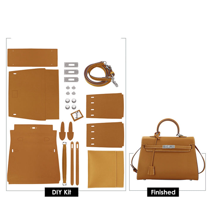 POPSEWING® Top Grain Leather Large Kelli Bag DIY Kit