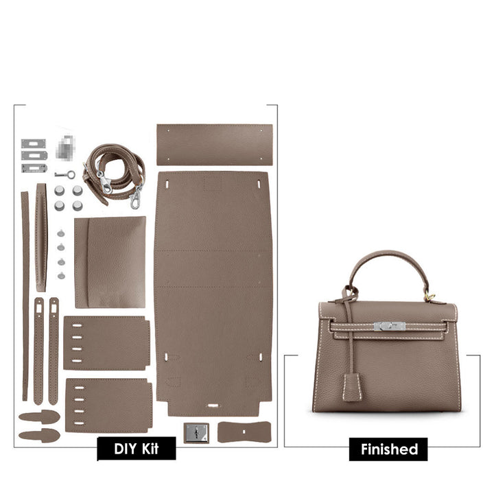 POPSEWING® Top Grain Leather Large Kelli Bag DIY Kit