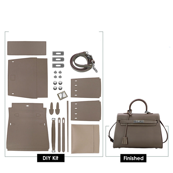 POPSEWING® Top Grain Leather Large Kelli Bag DIY Kit