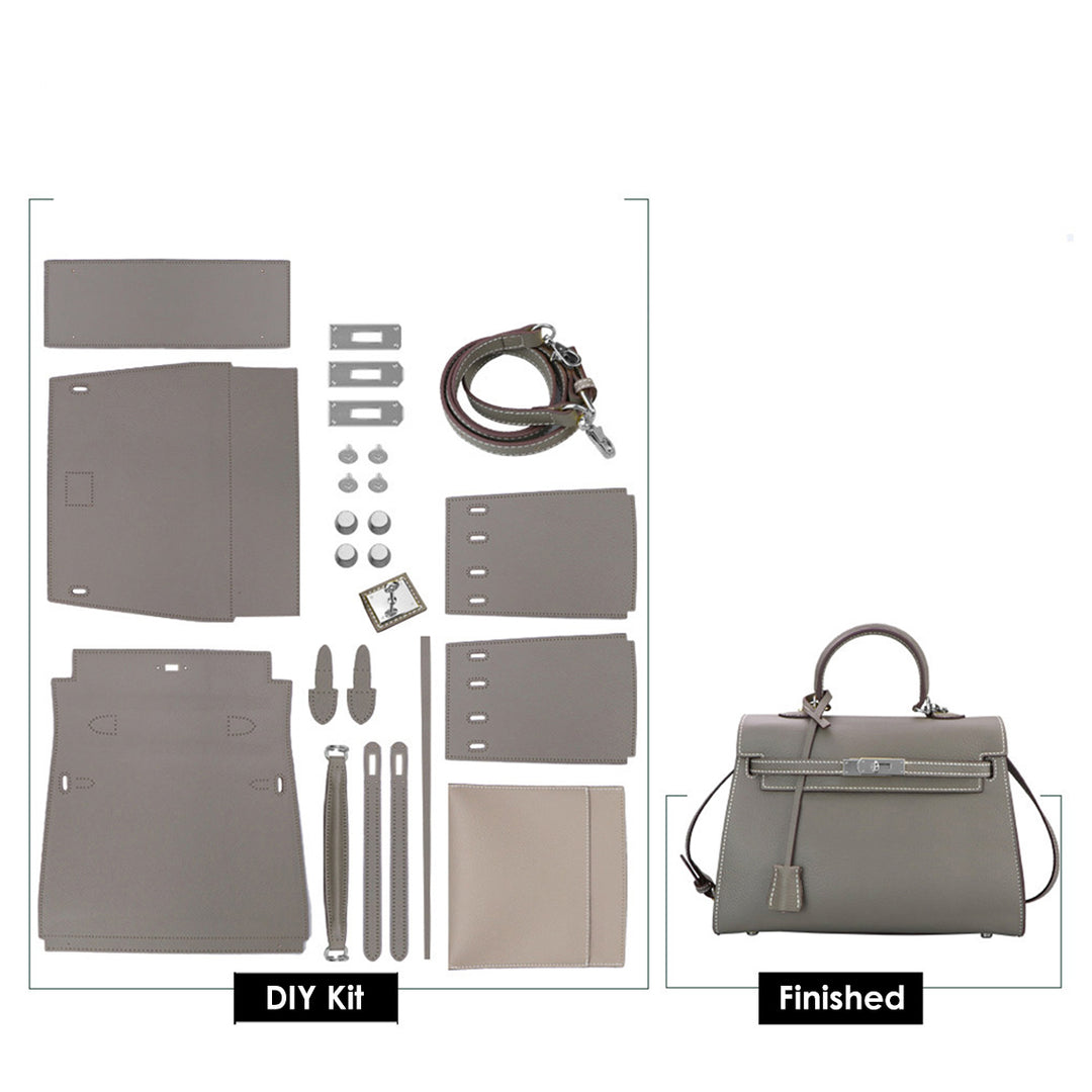 POPSEWING® Top Grain Leather Large Kelli Bag DIY Kit