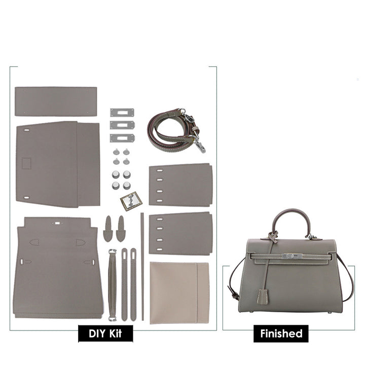 POPSEWING® Top Grain Leather Large Kelli Bag DIY Kit