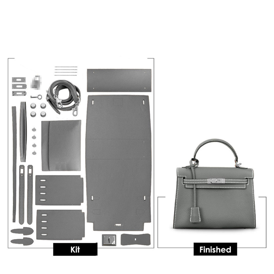 POPSEWING® Top Grain Leather Large Kelli Bag DIY Kit