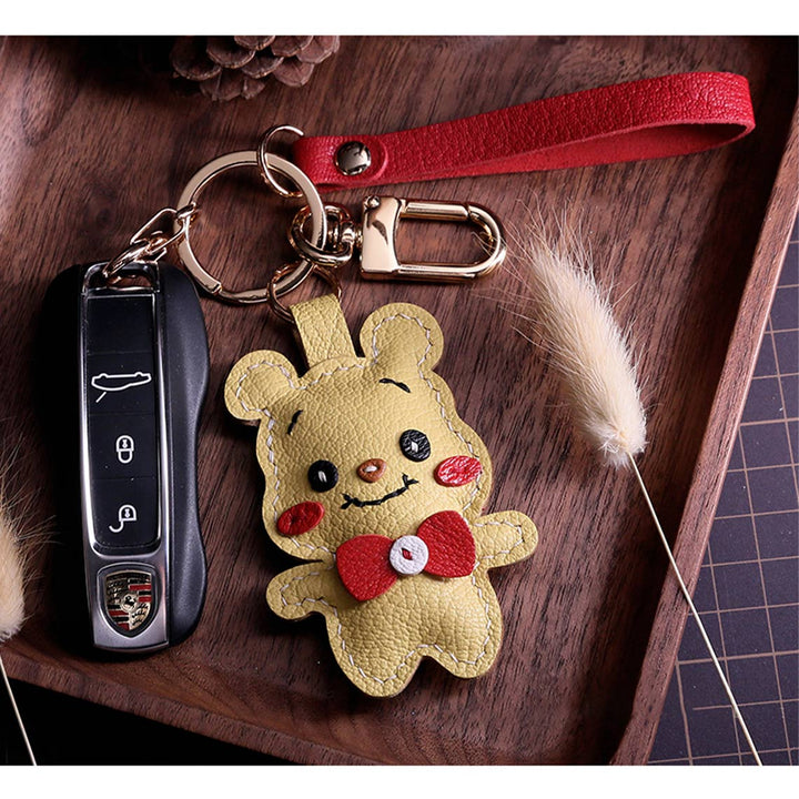 Cute Car Key Keyfobs Ornaments for Girls | DIY Handmade Leather Charm - POPSEWING®