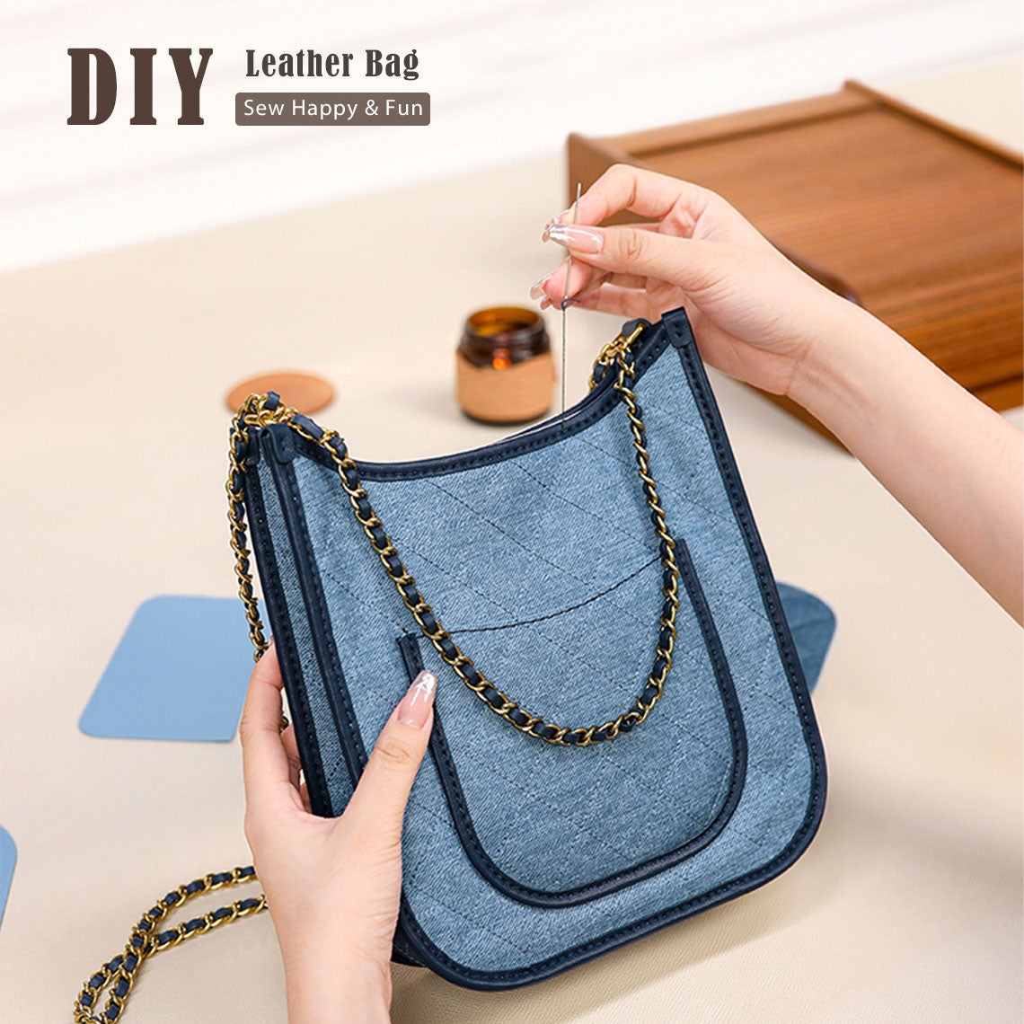 POPSEWING® DIY Kit | A Leather Kit to Make Your Own Bag