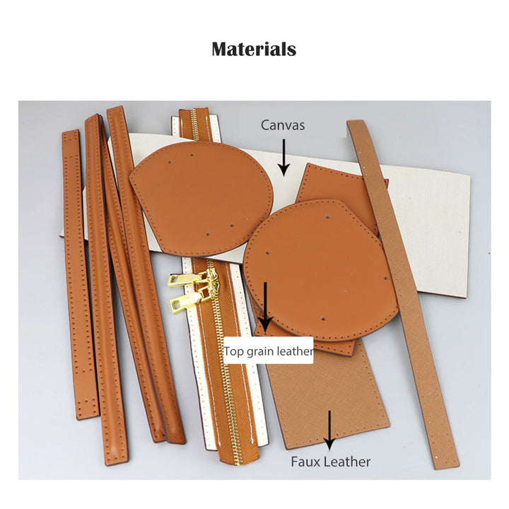 POPSEWING® Leather Dustbag Recycle Round Bag DIY Kits