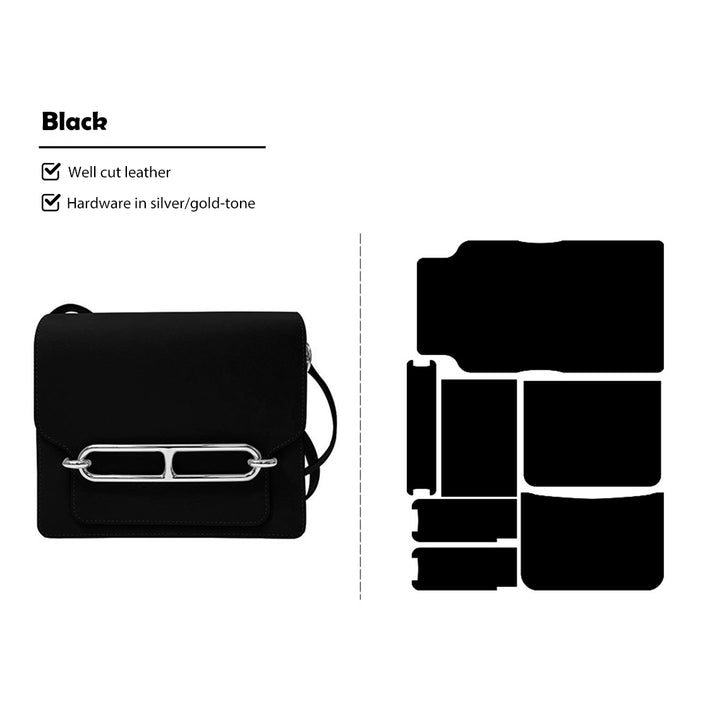 Black Roulis Bag DIY Kit | Make Your Own Leather Bag - POPSEWING®