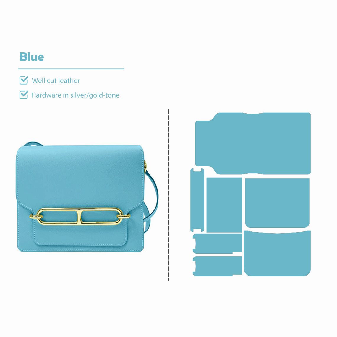 Black Roulis Crossbody Bag DIY Kit | Make Your Own Leather Bag - POPSEWING®