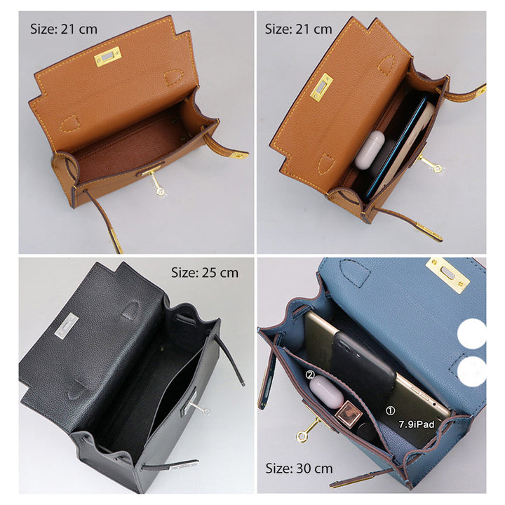 POPSEWING® Top Grain Leather Large Kelli Bag DIY Kit