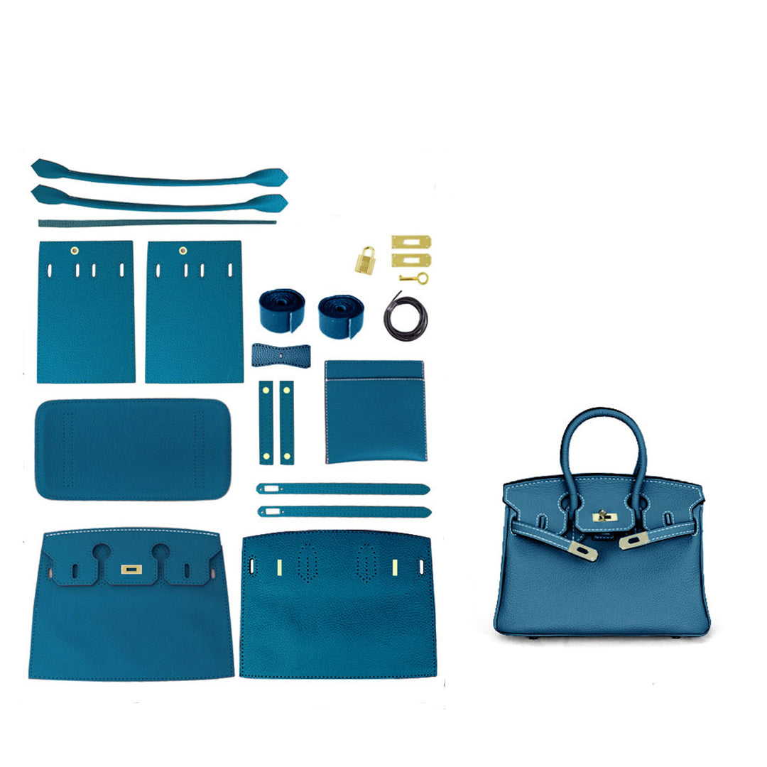 POPSEWING® Top Grain Leather New Platinum Bag DIY Kit