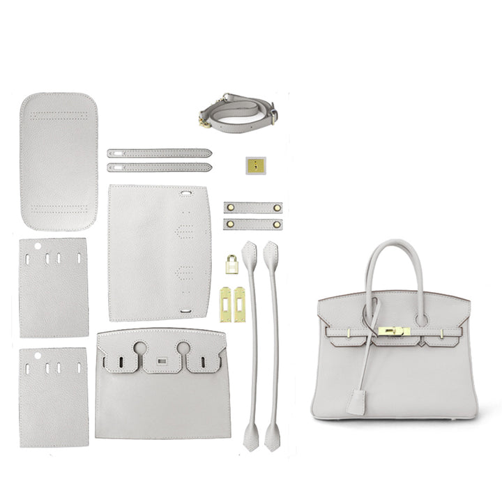 POPSEWING® Top Grain Leather New Platinum Bag DIY Kit