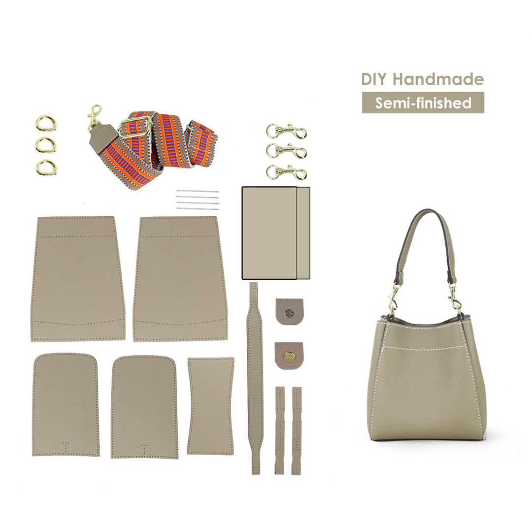 DIY leather bag kit | Semi-finished DIY bag patterns - POPSEWING