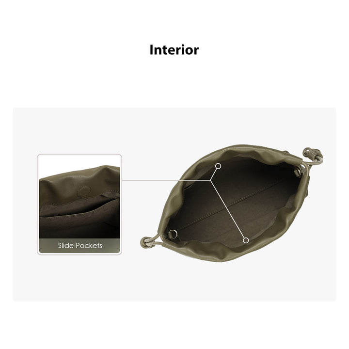 POPSEWING® Leather Drawstring Chain Clutch DIY Kit