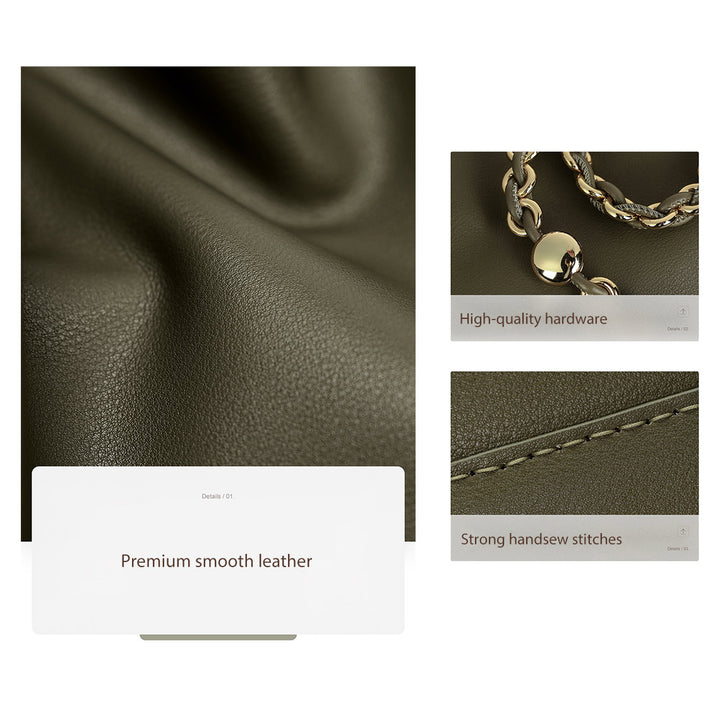 POPSEWING® Leather Drawstring Chain Clutch DIY Kit