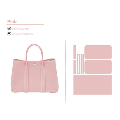 DIY Handbag Pink | Real Leather Bag DIY Kits - POPSEWING®