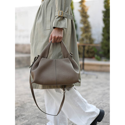 Handmade Women Leather Handbag | Large Tote Bags - POPSEWING®