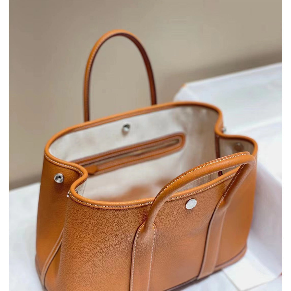 Handmade Brown Garden Party Bag | DIY Women Handbag - POPSEWING®