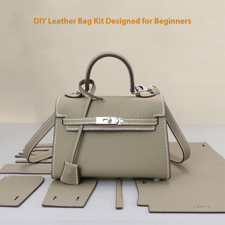 POPSEWING® Top Grain Leather Large Kelli Bag DIY Kit