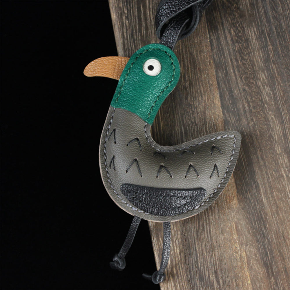 DIY Leather duck purse charm | Handmade gift for kids and adults