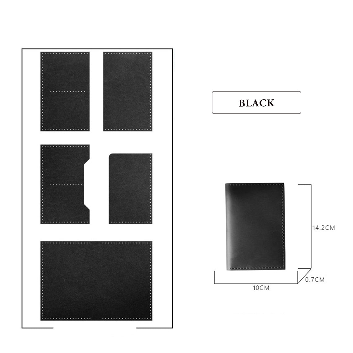 Black Leather Wallet DIY Patterns - POPSEWING®