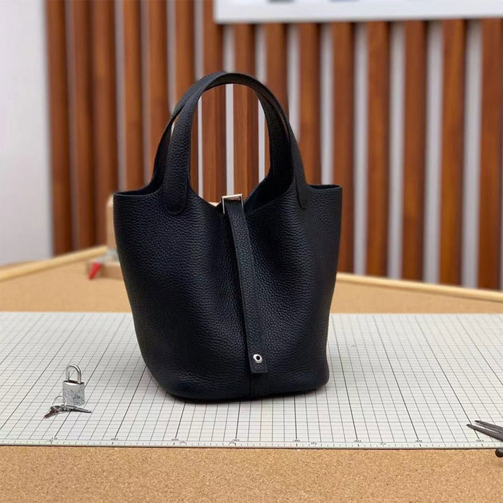 POPSEWING® Full Grain Leather New Lock Tote Bag - Advanced Kits