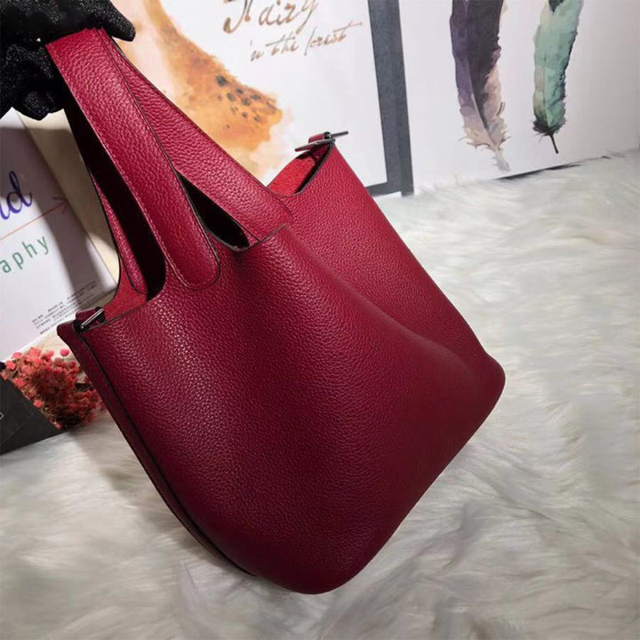 POPSEWING® Full Grain Leather New Lock Tote Bag - Advanced Kits