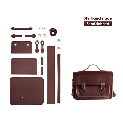 DIY Satchel Kit | Genuine Leather Bag Kit for Beginners - POPSEWING®