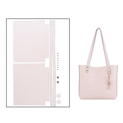 DIY White Tote Bag Kit | Semi-finished Leather Patterns - POPSEWING®