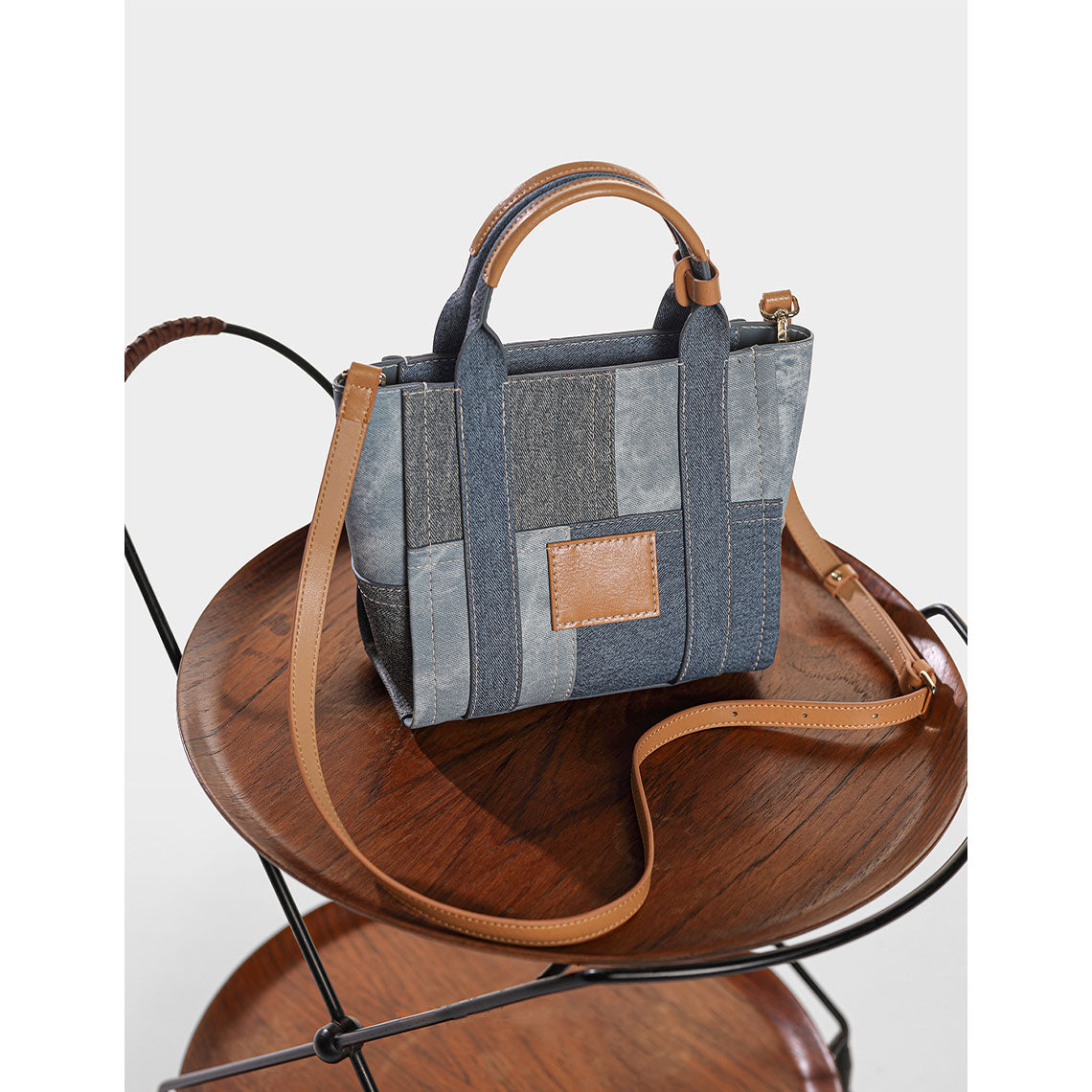 Denim Leather Handbag for Women | Easy Fun Sewing Projects - POPSEWING®