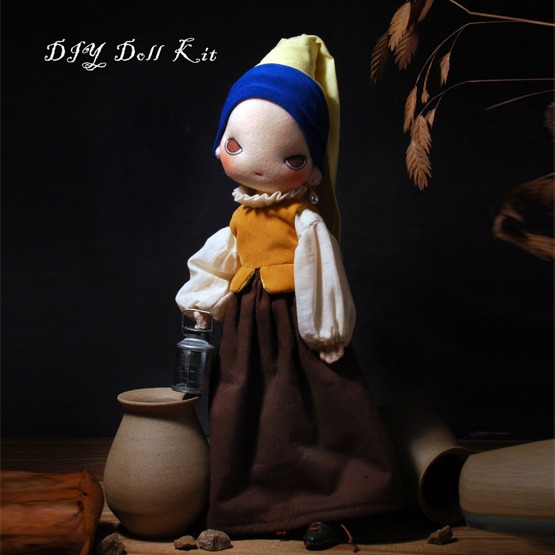 DIY Fabric Doll | Girl with a Pearl Earring Doll - POPSEWING®