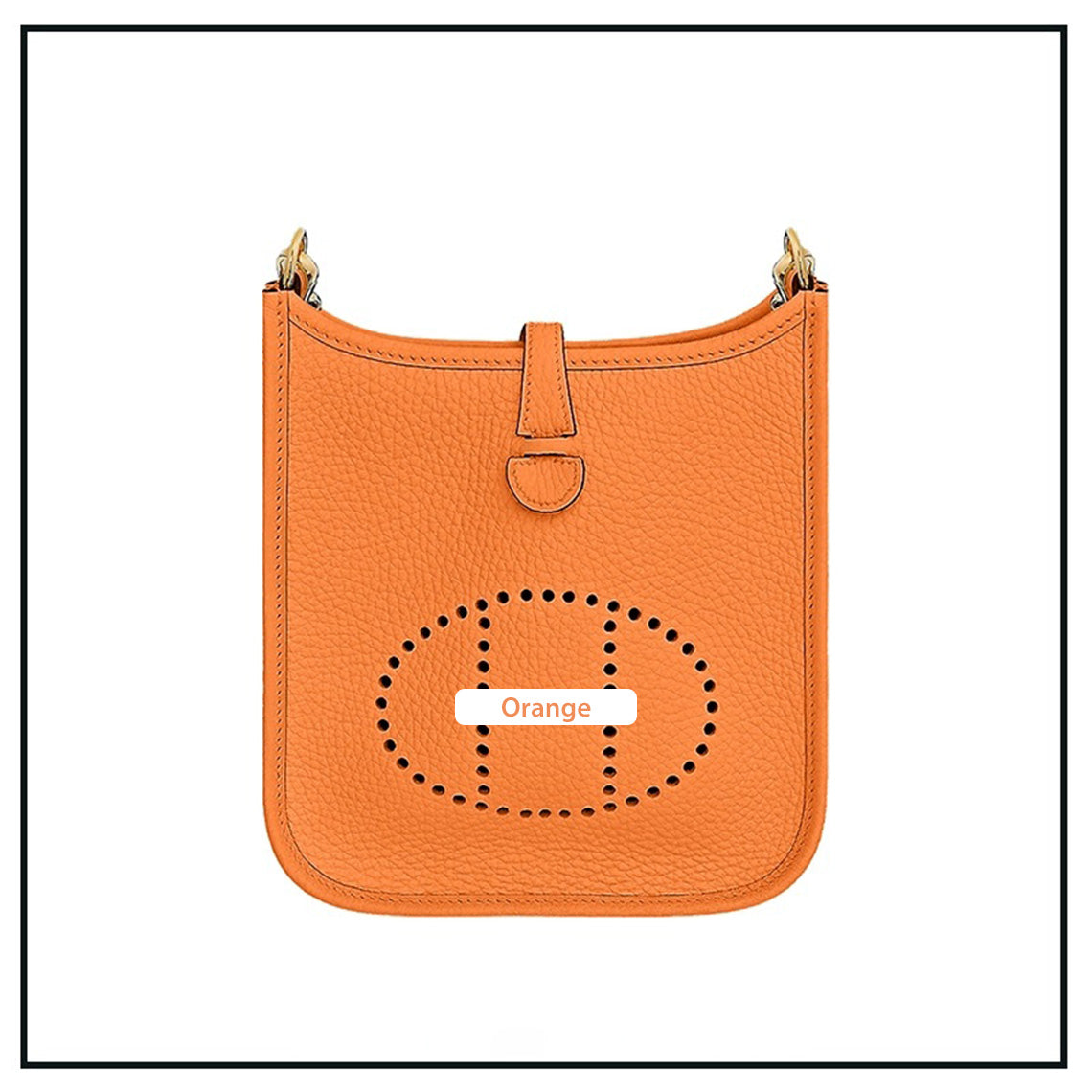Orange Evelyne Bag | DIY Hermes Bag Leather Kit - Mini Size | POPSEWING®