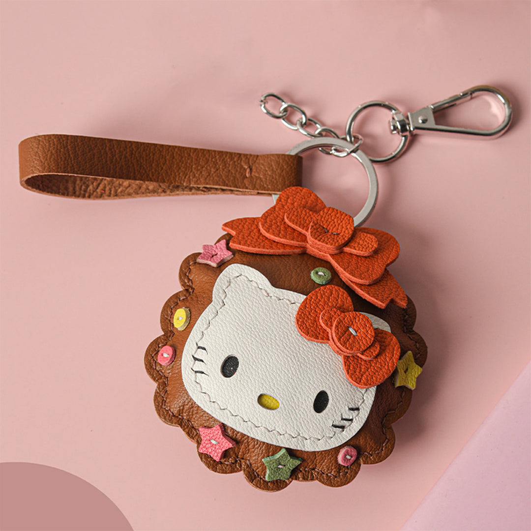 POPSEWING® Sheep Leather Christmas Vibe Kitty Keychain DIY Kit