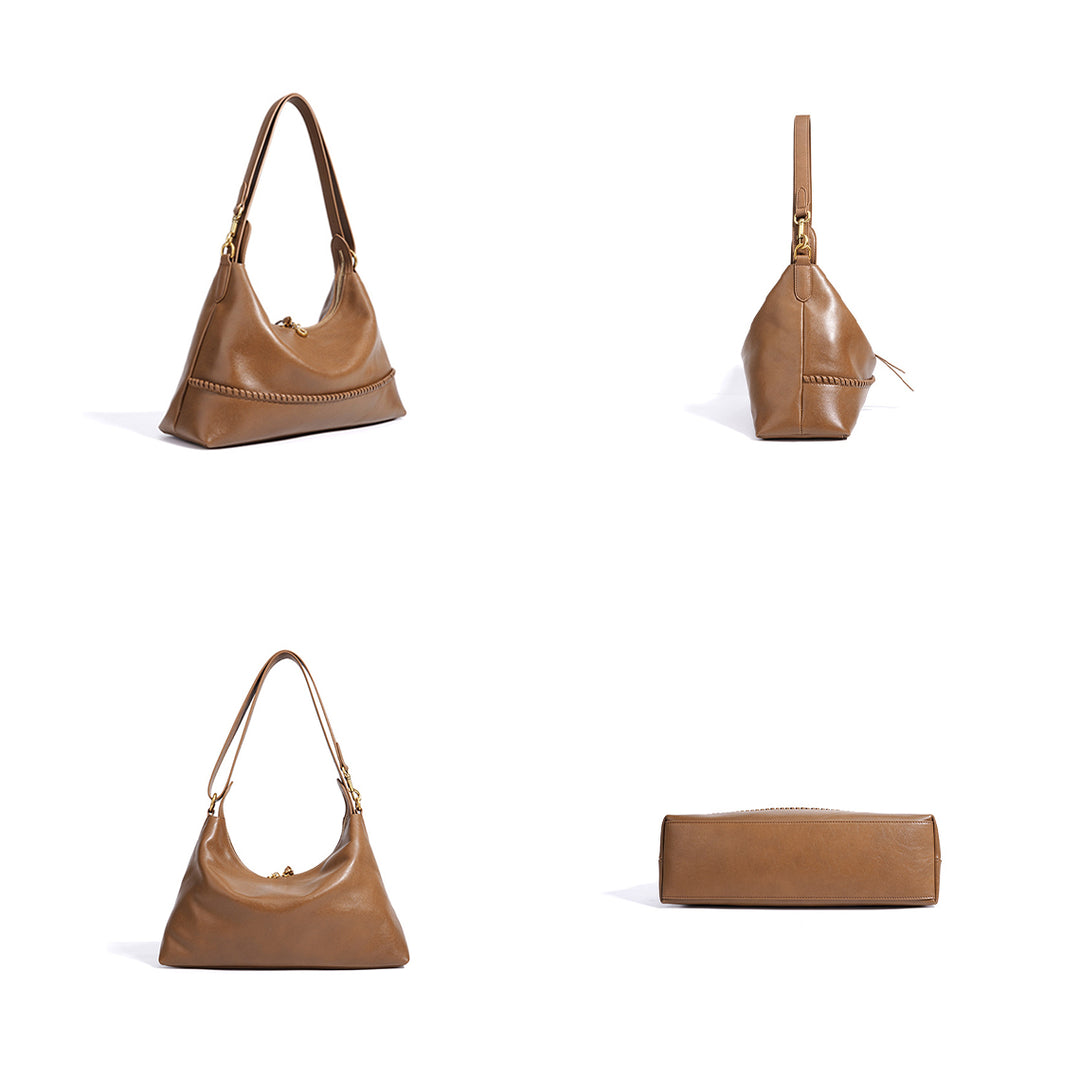 Leather Women Hobo Shoulder Bag