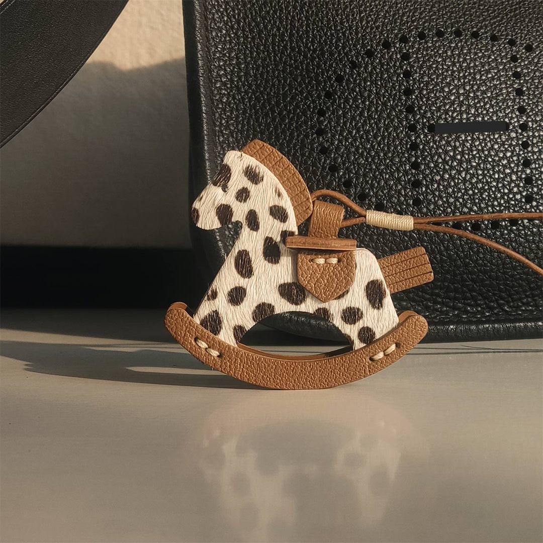 Brown Leather Rodeo Charm Handmade - POPSEWING®