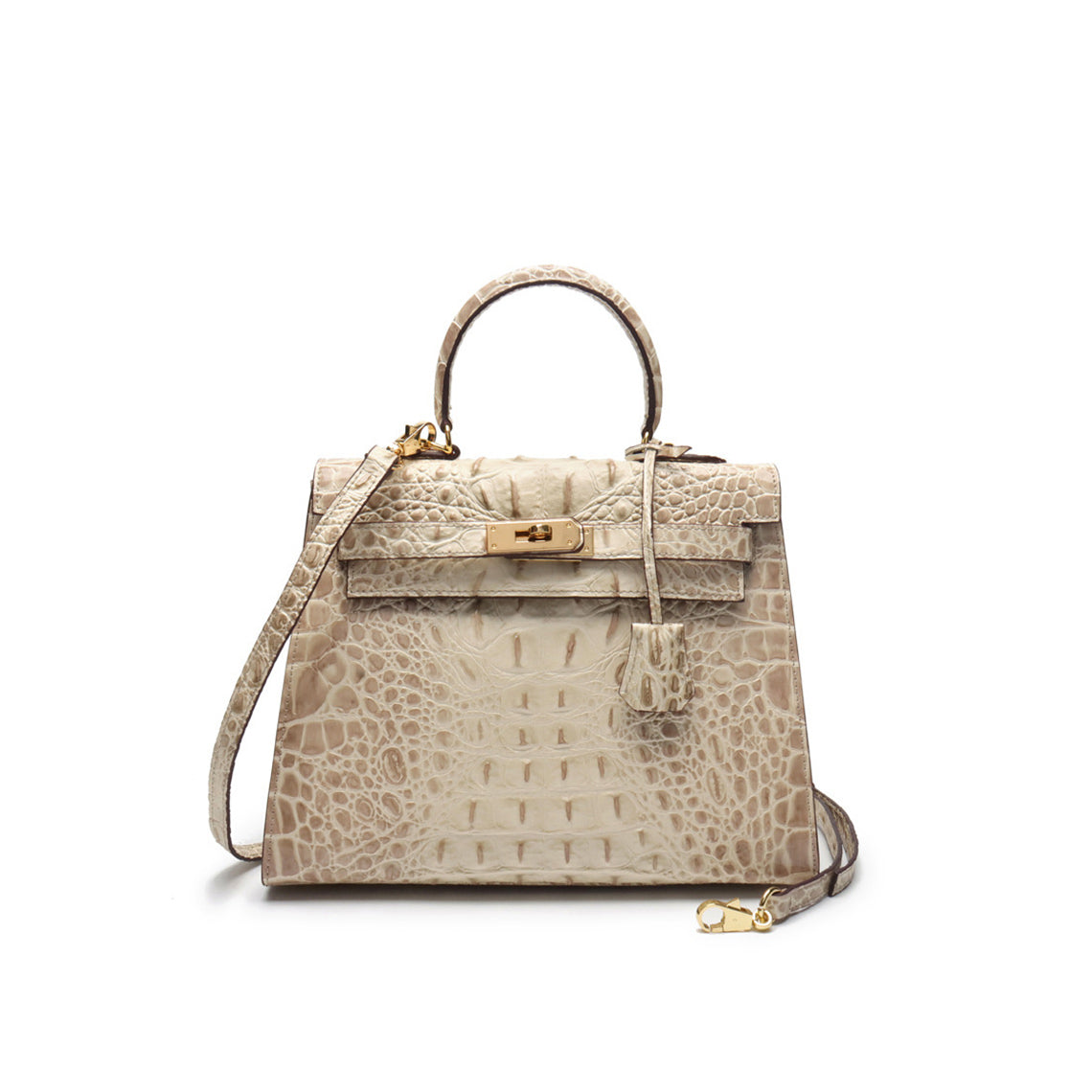 Beige Inspired Kelly Bag | Style Leather Handbag