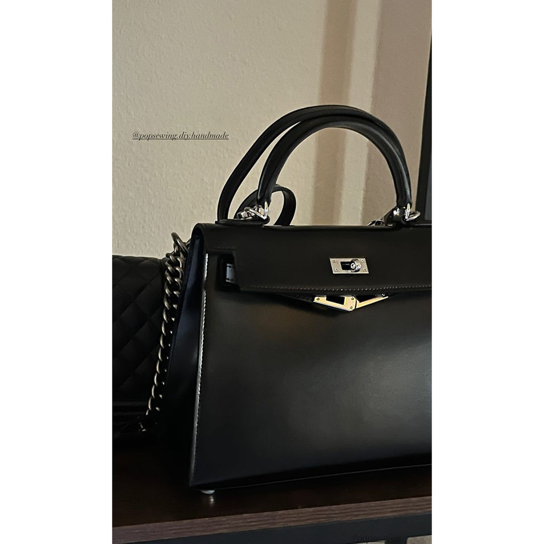 Top Grain Leather Inspired Mini Sellier Kelli Bag