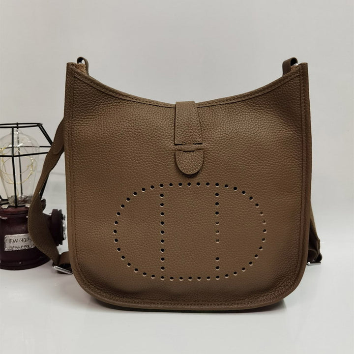 Top Grain Leather Inspired Evelyne Crossbody Bag